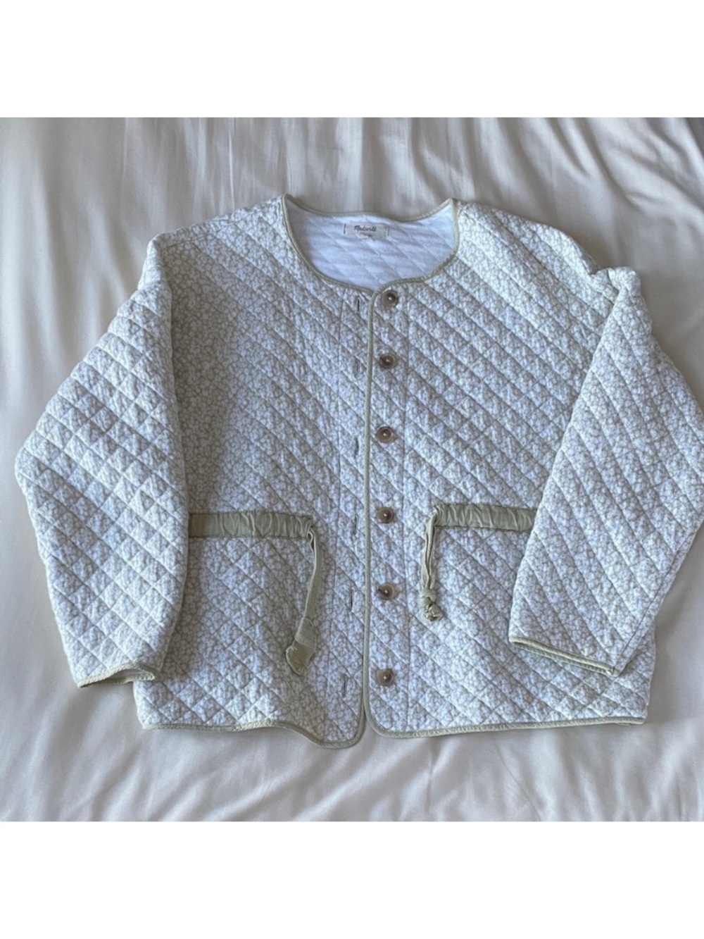 Madewell Quilted Jacquard Jacket in Daisy Blooms - Picture 2 of 5